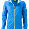 Ladies' Sports Softshell Jacket James & Nicholson - brightblue brightyellow