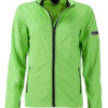 Ladies' Sports Softshell Jacket James & Nicholson - brightgreen black