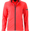 Ladies' Sports Softshell Jacket James & Nicholson - brightorange black