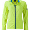 Ladies' Sports Softshell Jacket James & Nicholson - brightyellow brightblue