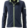Ladies' Sports Softshell Jacket James & Nicholson - navy brightyellow
