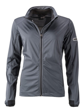 Ladies' Sports Softshell Jacket James & Nicholson - titan black