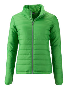 Ladies Padded Jacket James & Nicholson - green