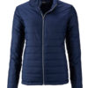 Ladies Padded Jacket James & Nicholson - navy