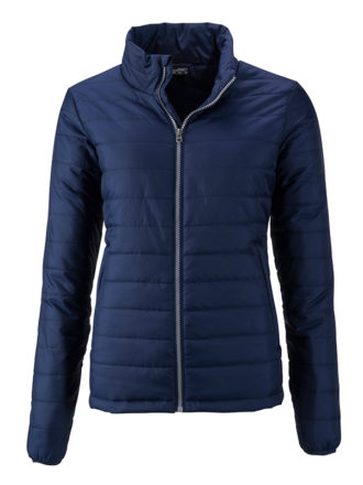 Ladies Padded Jacket James & Nicholson - navy