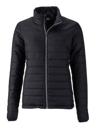 Ladies Padded Jacket James & Nicholson - black