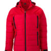 Mens Outdoor Hybrid Jacket James & Nicholson - red