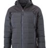 Mens Outdoor Hybrid Jacket James & Nicholson - black