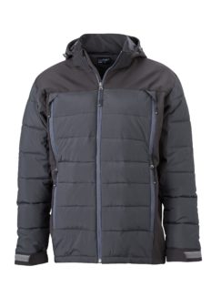 Mens Outdoor Hybrid Jacket James & Nicholson - black