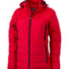 Ladies Outdoor Hybrid Jacket James & Nicholson - red