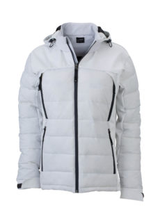 Ladies Outdoor Hybrid Jacket James & Nicholson - white