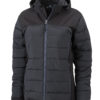 Ladies Outdoor Hybrid Jacket James & Nicholson - black