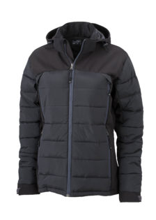 Ladies Outdoor Hybrid Jacket James & Nicholson - black