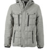 Mens Wintersport Jacket James & Nicholson - silver black