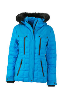 Ladies Wintersport Jacket James & Nicholson - aqua black