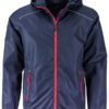 Mens Rain Jacket James & Nicholson - navy red