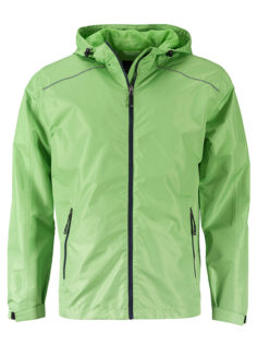 Mens Rain Jacket James & Nicholson - spring green navy