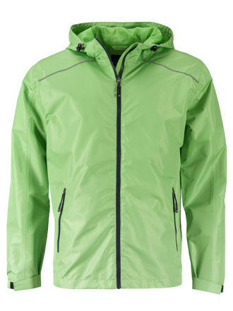 Mens Rain Jacket James & Nicholson - spring green navy