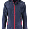 Ladies Rain Jacket James & Nicholson - navy red