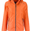 Ladies Rain Jacket James & Nicholson - orange carbon