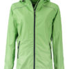 Ladies Rain Jacket James & Nicholson - spring green navy