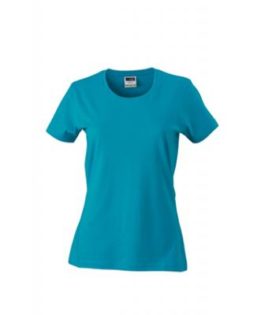 Werbeartikel Damen T-Shirt Ladies Slim Fit - caribbeanblue