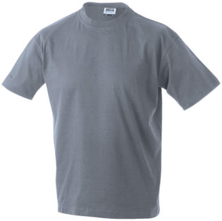 T-Shirt Werbung auf Round-T Heavy - grey heather