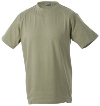 T-Shirt Werbung auf Round-T Heavy - khaki