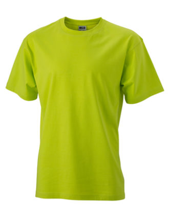 T Shirt Werbung auf Round T Heavy - acid yellow