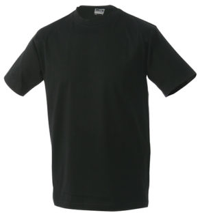 T Shirt Werbung auf Round T Heavy - black