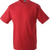 T Shirt Werbung auf Round T Heavy - red