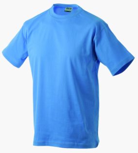 T-Shirt T-Shirt Werbung auf Round-T Heavy - aqua