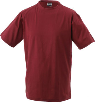 T-Shirt Werbung auf Round-T Heavy - wine