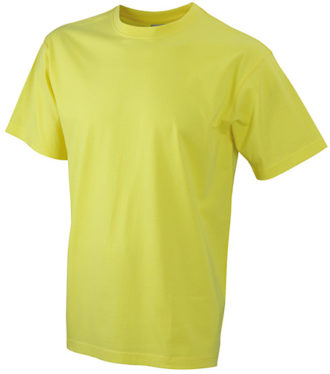 T-Shirt Werbung auf Round-T Heavy - yellow