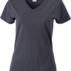 Werbemittel Damen T-Shirt V-Ausschnitt - graphite