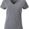 Werbemittel Damen T-Shirt V-Ausschnittn V-Ausschnitt T-Shirt - grey heather