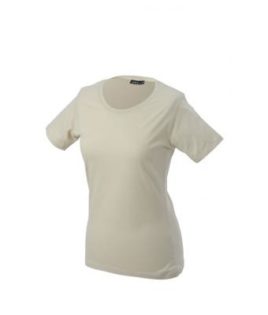 Ladies Basic T Shirt Damenshirt - stone