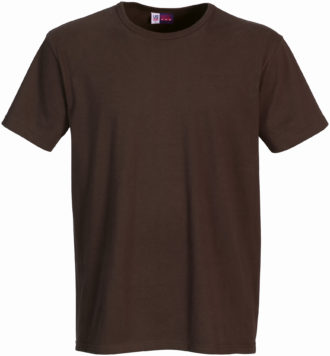 Werbeartikel T Shirt Round Medium - braun
