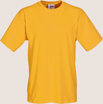 Werbeartikel T Shirt Round Medium - goldgelb