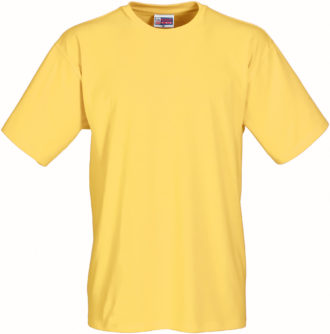 Werbeartikel T Shirt Round Medium - gelb