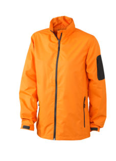 Werbeartikel Sportjacken Ladies Windbreaker - orange/carbon