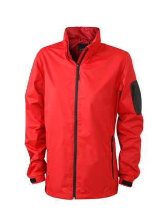 Werbeartikel Sportjacken Ladies Windbreaker - red/black