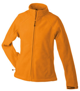 Werbeartikel Jacke Ladies Bonded Fleece - orange/carbon