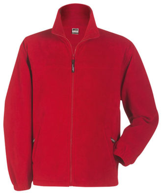 Werbeartikel Fleece Jacken James Nicholson - red