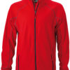 Werbeartikel Fleece Jacke Structure - red/carbon