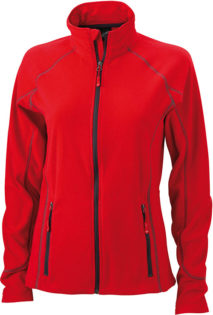 SlazengDamen Fleece Jacke Structureer Damen Fleece Jacke - red/carbon