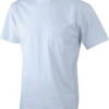 Mens Round-T Pocket T-Shirt - white
