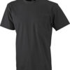 Mens Round-T Pocket T-Shirt - black