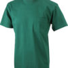 Mens Round-T Pocket T-Shirt - dark green