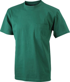 Mens Round-T Pocket T-Shirt - dark green